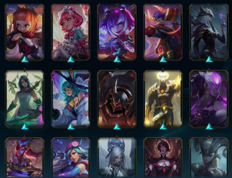 Conta LoL 453+Skins (5 Ultimate, 16 Míticas, 43 Lendárias, 226 Épicas)