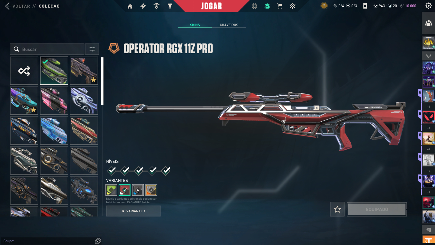 Conta Riot com skins no valorant, skins no lol e skins no TFT.