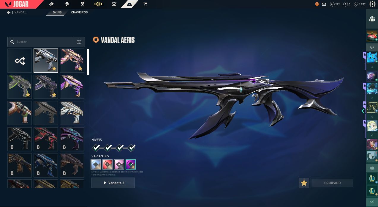Conta valorant pacote aeris e phantom champions 2026