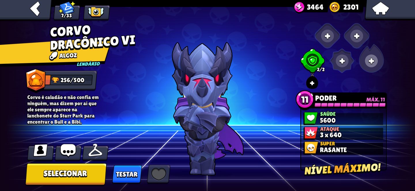 Conta de Braw stars, com skins raras e 32K de trofeus