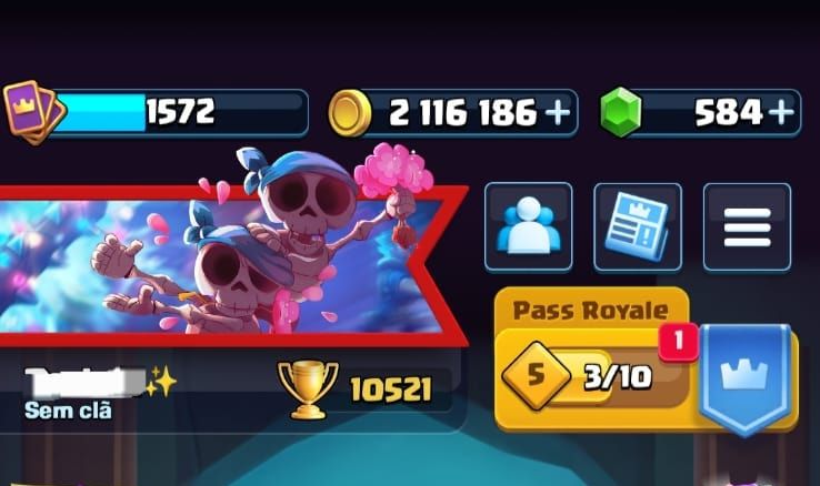 Conta de Clash Royale com 10500 troféus
