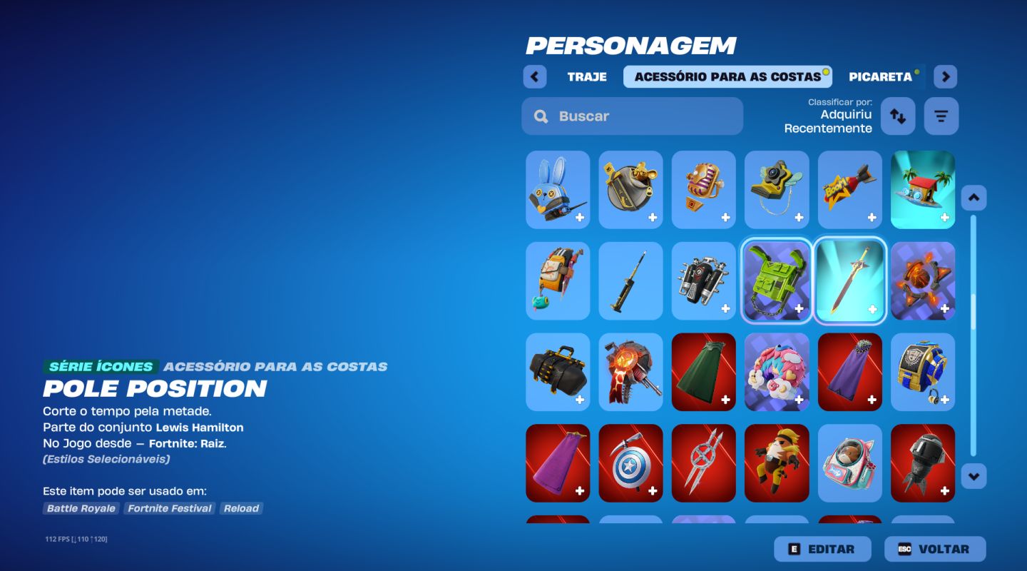 MELHOR CONTA DE FORTNITE PC 201 SKINS + MUITOS COSMÉTICOS