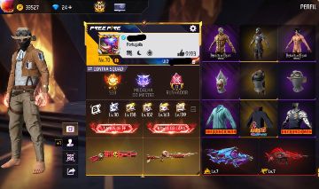 Conta Rara Free Fire, Prime 8, Nv 70