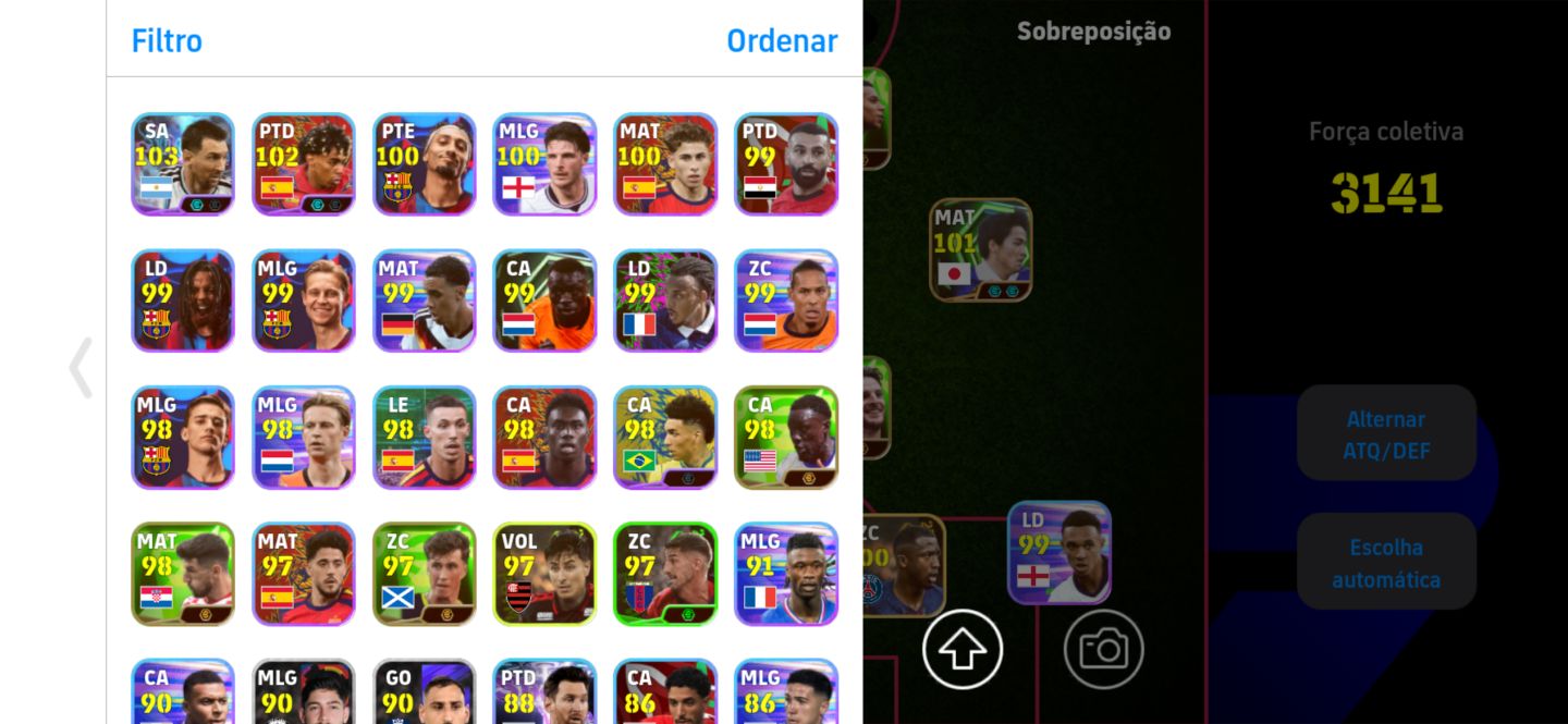 (PREÇO NEGOCIÁVEL) CONTA EFOOTBALL 3141 DE FORÇA COM SUAREZ BLITZ CURLER