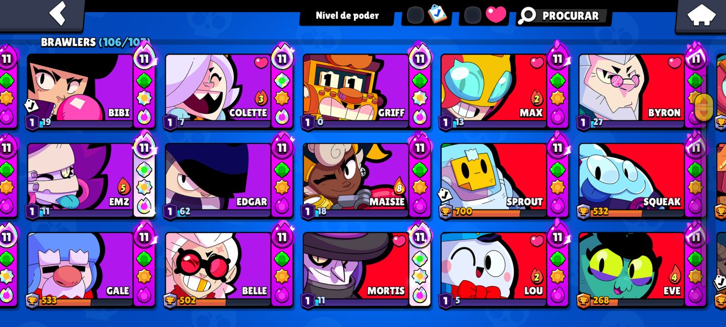 Conta Brawl Stars | Muita Skin|