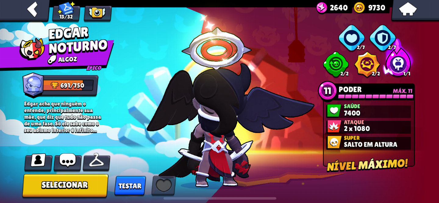 Conta de Brawl Stars muito rara com 92 Brawlers, 16 Hipers e 21 leves max