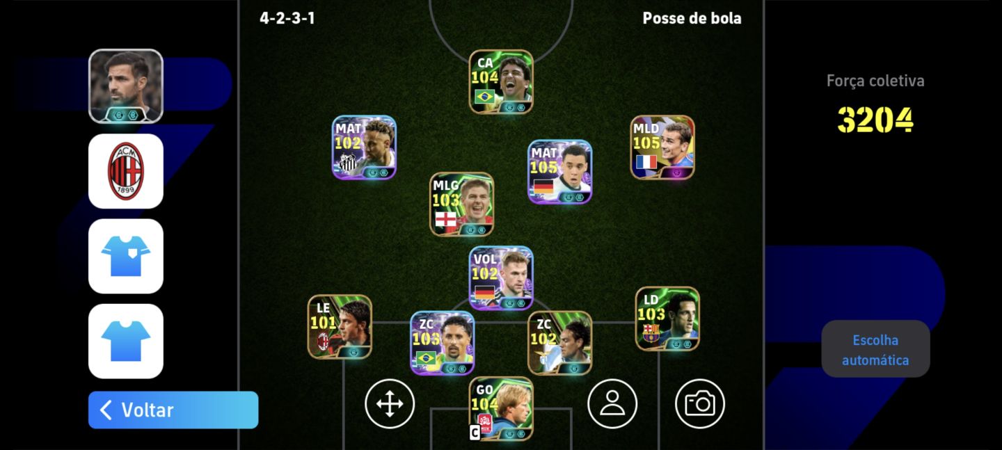 Conta efootball com jogadores raros, mais de 5 técnico, e Neymar blitz sculler