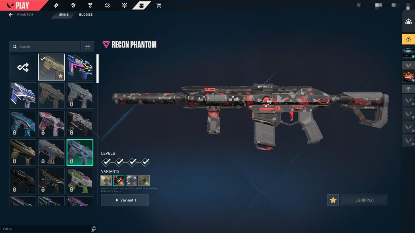 CONTA VALORANT PLATINA | LVL 267 | 6 VANDALS PREMIUM + KARAMBIT SUBLIME
