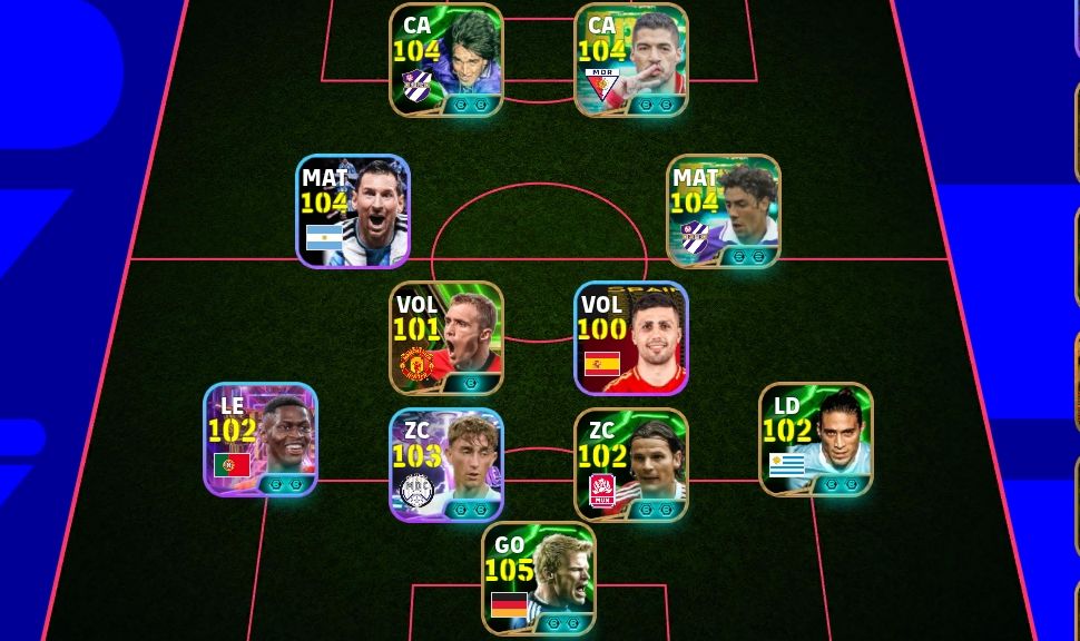 Conta eFootball Top | Força 3174 | Kahn 105 + Ronaldinho + Cartas Lendárias