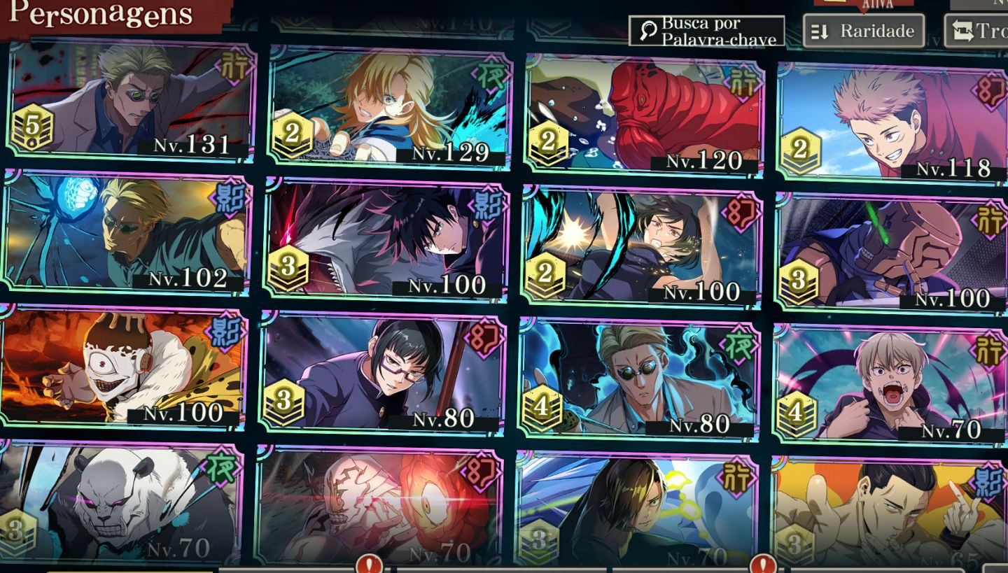 CONTA ENDGAME JUJUTSU PHANTOM PARADE SERVIDOR TW HK