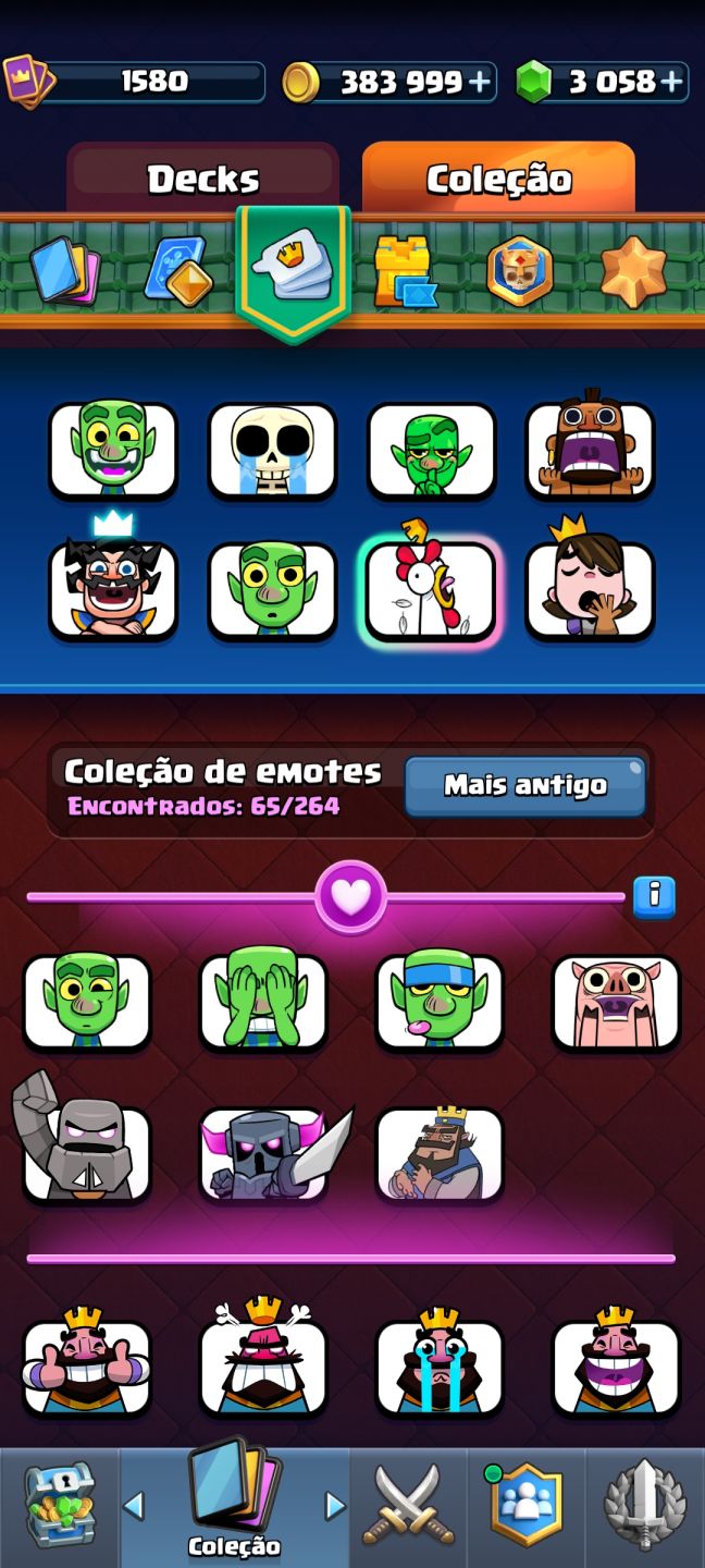 Conta Clash Royale Top | Arena 29 | 3.000 Gemas | 12.300 Troféus