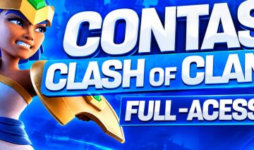 CONTAS DE CLASH OF CLANS CV 6 AO 18 FULL ACESSO