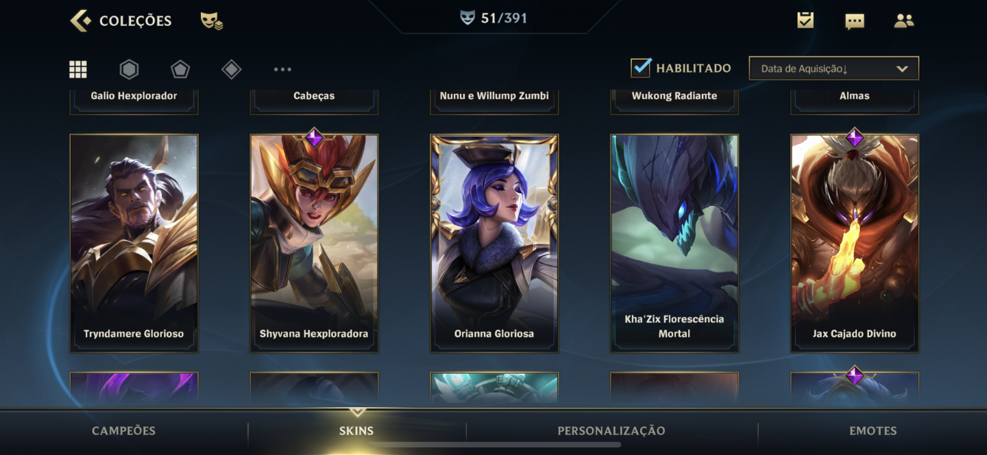 Conta wild rift