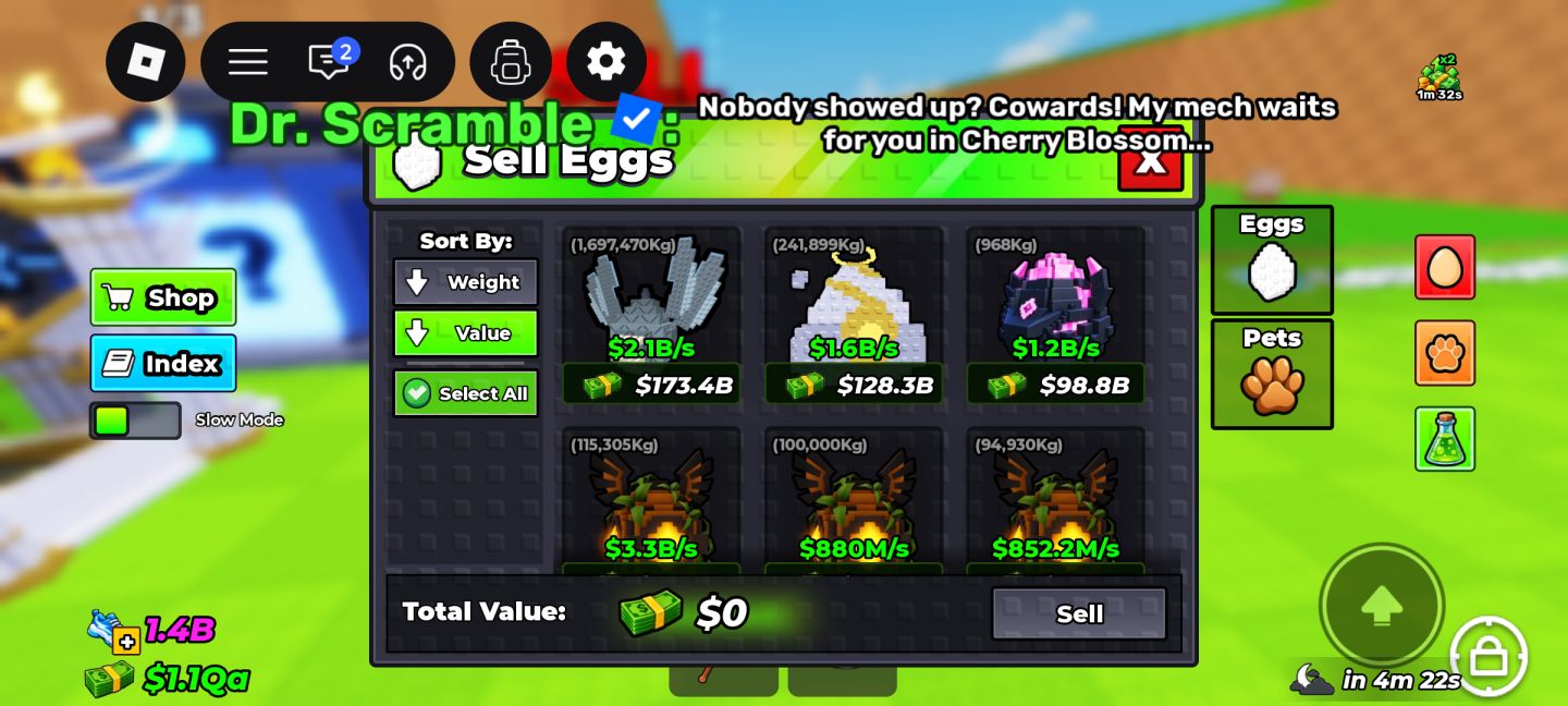 [Conta Steal a Egg] 300B/S Melhor preço