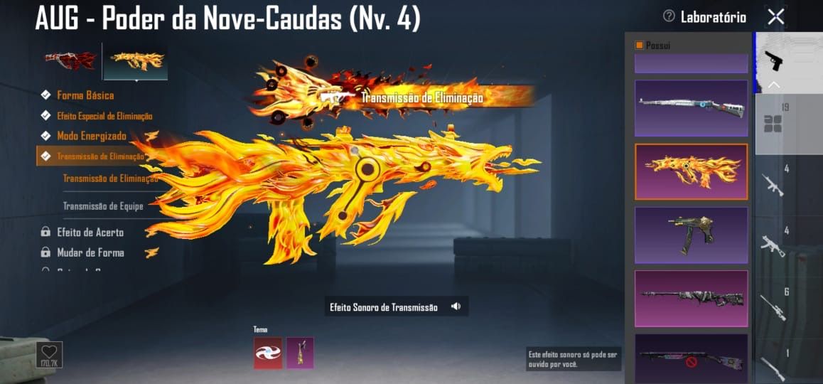 Conta pubg mobile, skin mumia black, skin naruto sabio, m416 glacial,ferrari etc