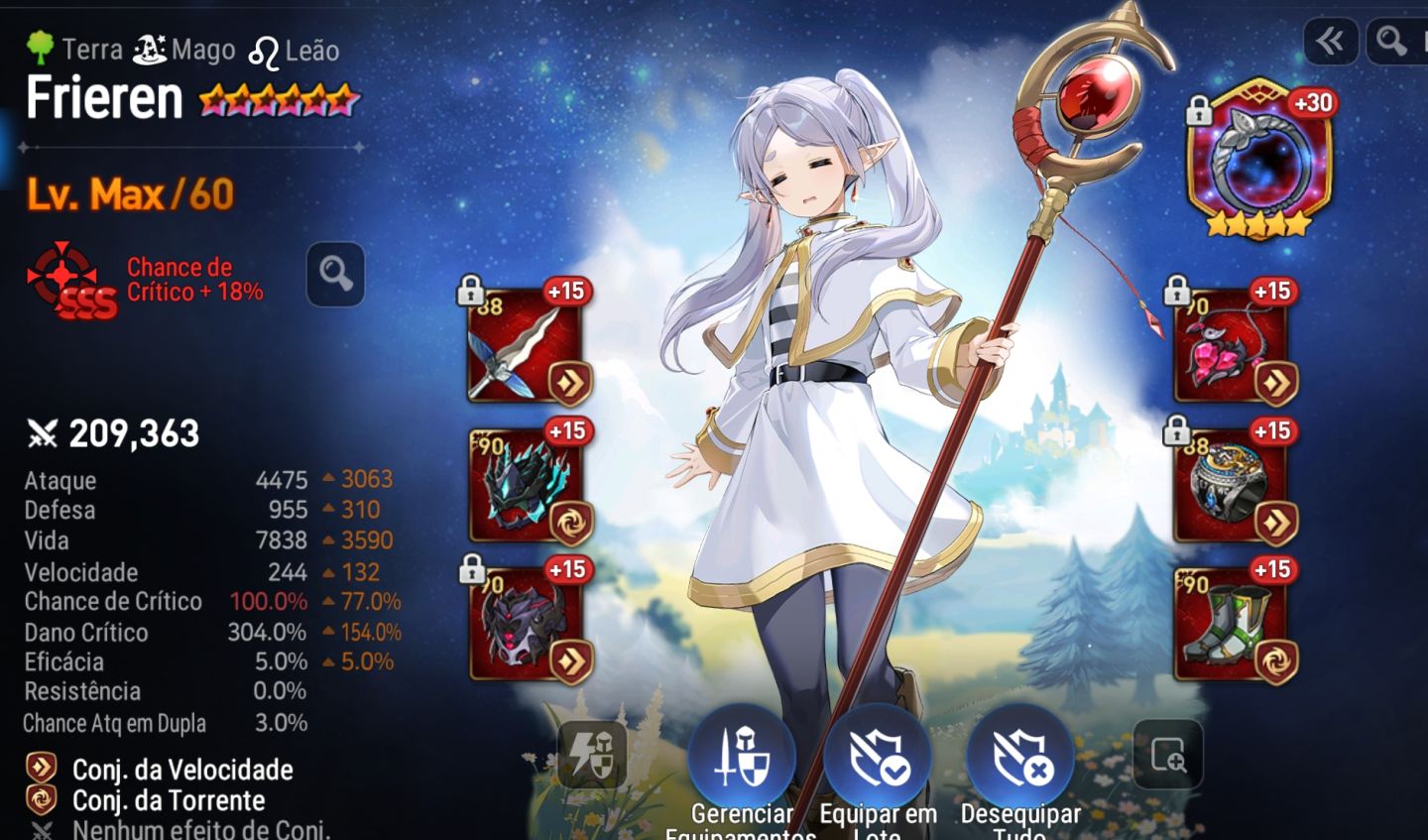 Conta Epic Seven server Global mid game