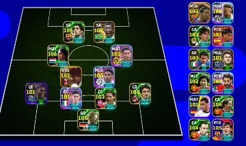 Conta com suares 105, pele e cruyff