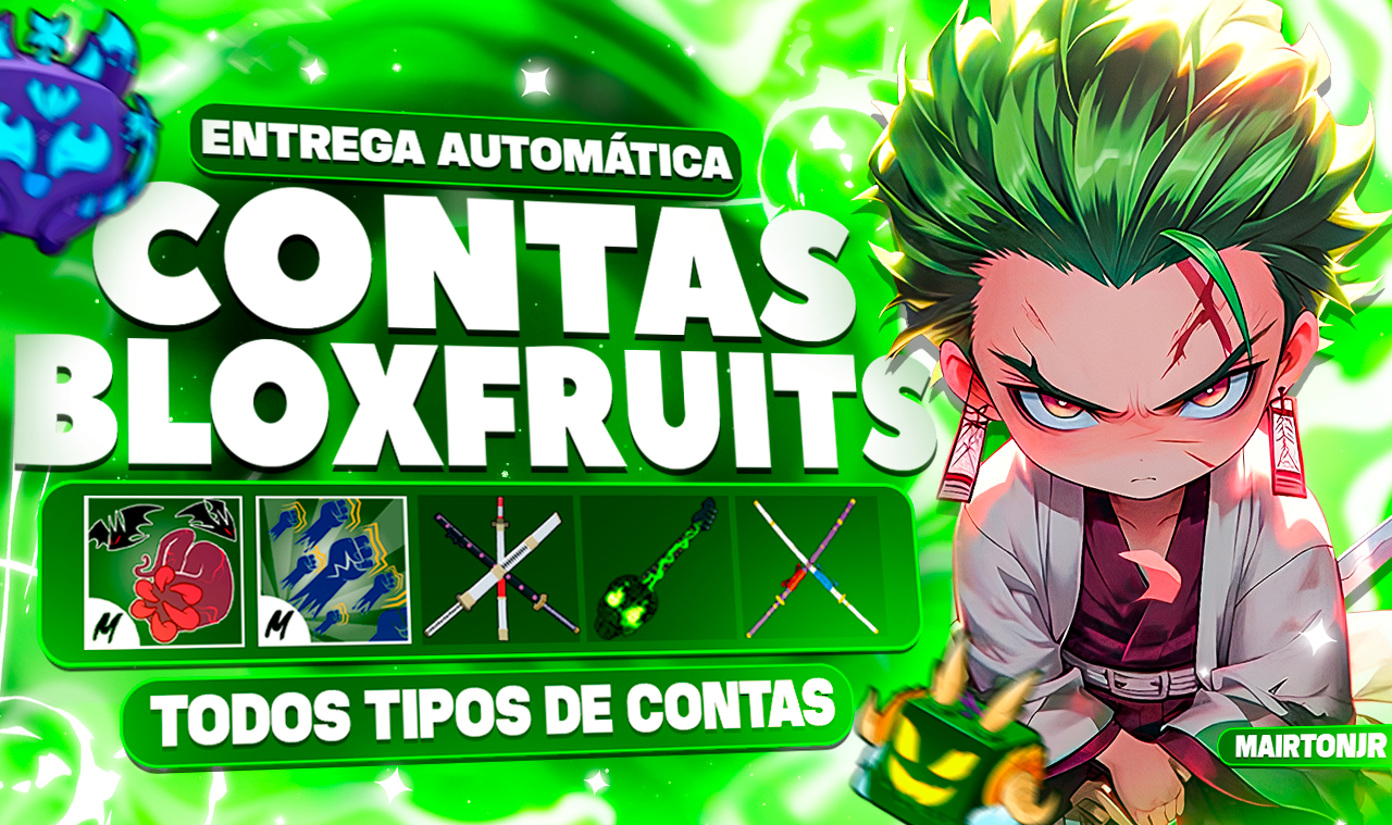 [PROMOÇÃO] CONTAS BLOX FRUITS RAÇA V4, GODHUMAN, LEVEL MAX E MAIS [ROBLOX]