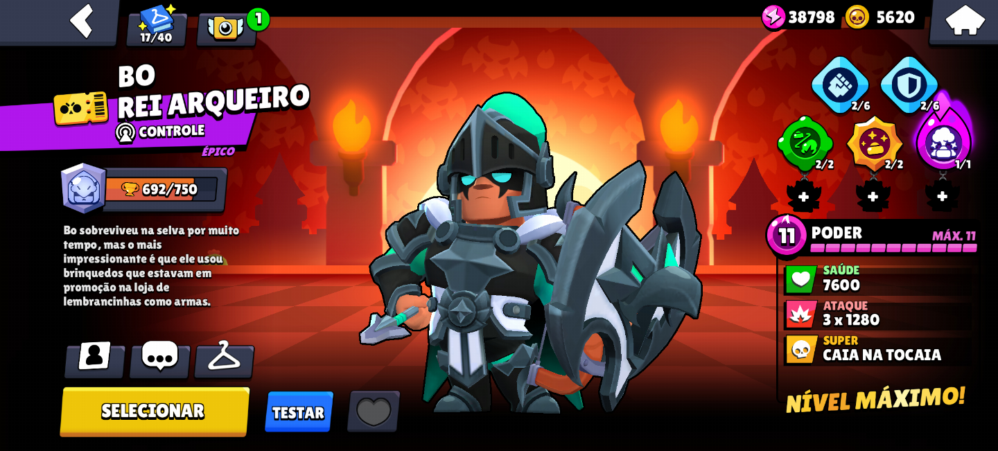 Conta brawl stars com Full acesso, criada em 2018, com Shelly estelar