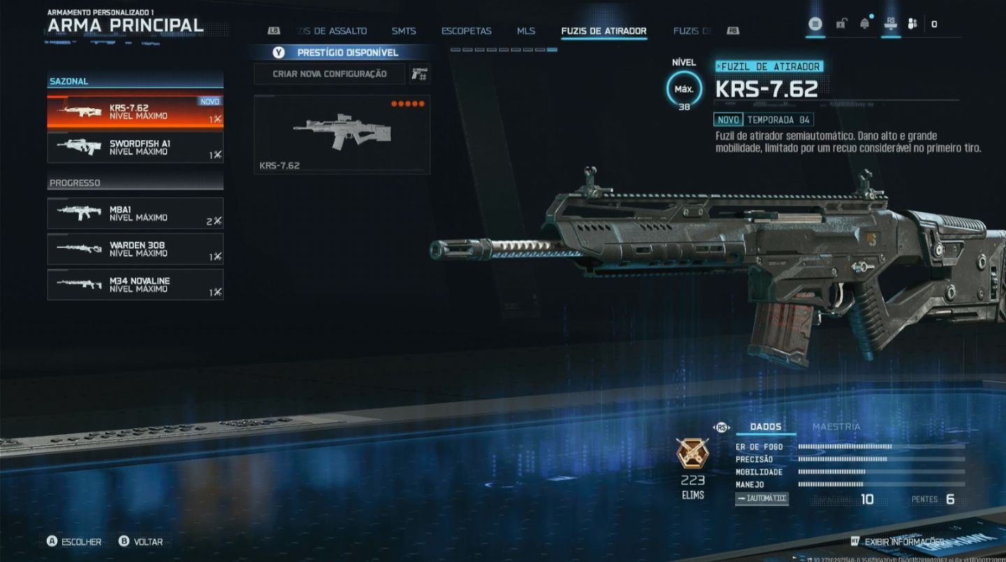 TODAS AS ARMAS UPADA + PRESTIGIO 5 - CONTAS WARZONE BO7 IMPECAVEL