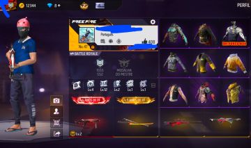 Conta Free Fire de 2020 Parada
