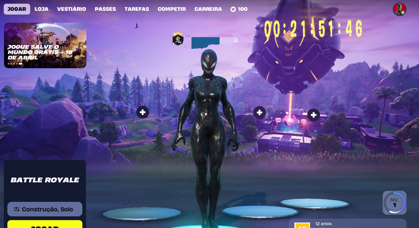 Conta Fortnite/Epic Games