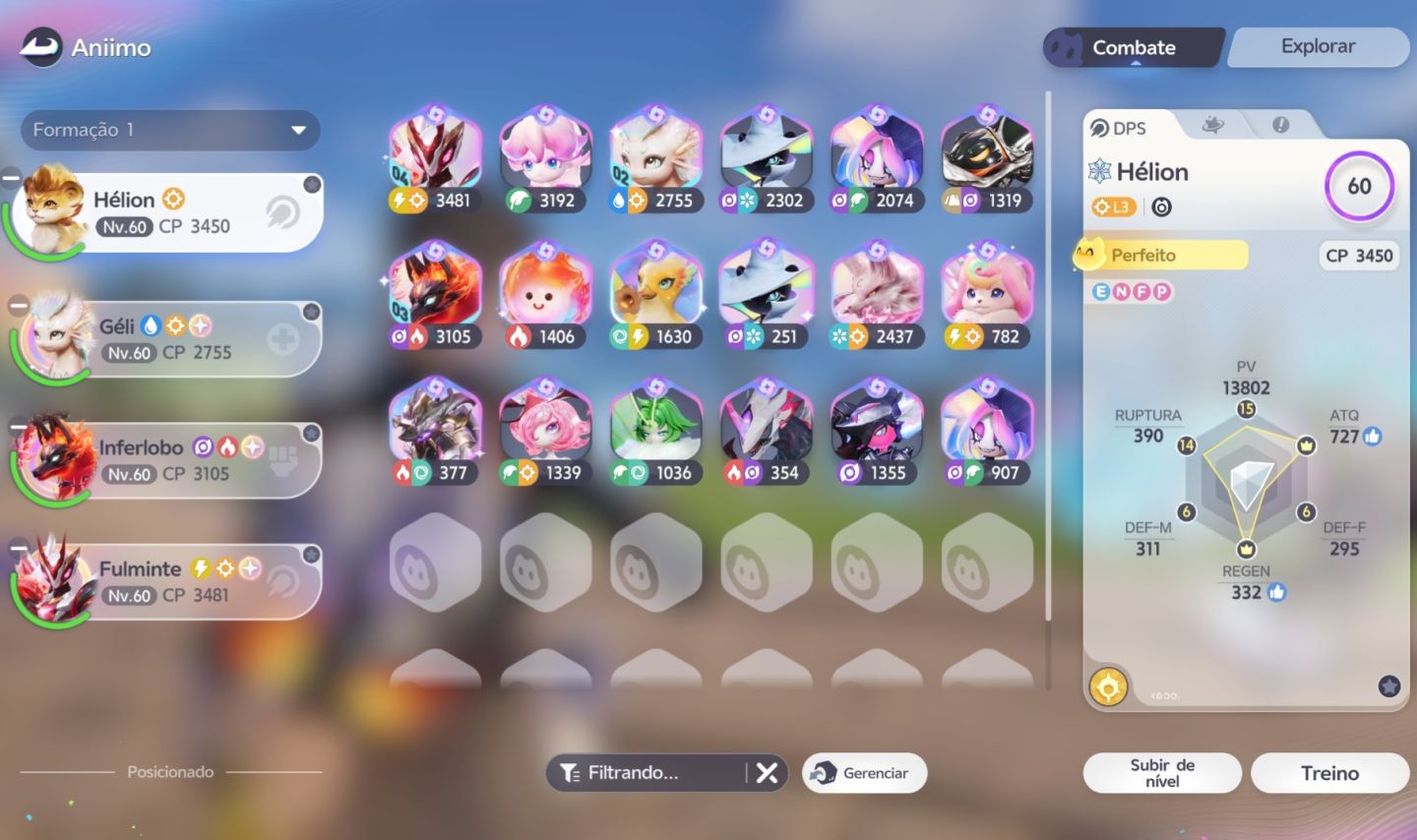 CONTA TITÃ ANIIMO LV 61 | 14 PRISMANAS PERF (8 SHINY) | TODOS PRISMANAS DA S1