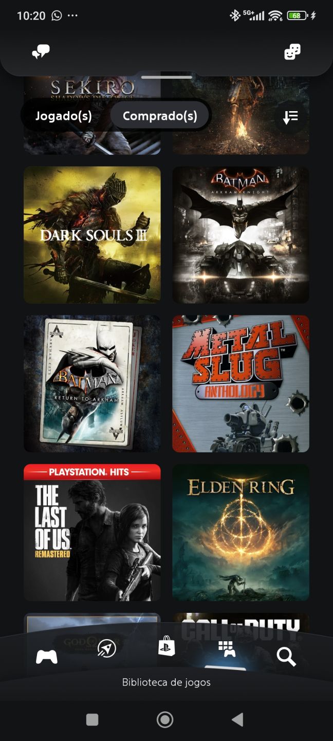 Conta PSN Completa: Elden Ring + RE4 Remake + GoW Ragnarök + Sekiro+10 Jogos AAA