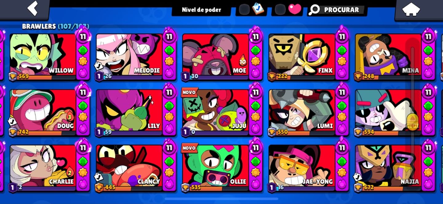 CONTA BRAWL STARS À VENDA 93K TROFÉUS!