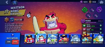 Conta de Brawl Stars com 10k de troféus lendários e Brawlers com skin Lunar