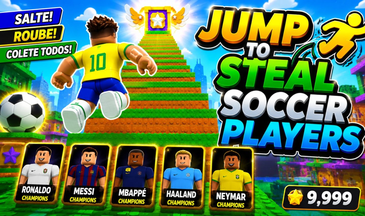 JUMP TO STEAL SOCCER PLAYERS/ Pule para Roubar jogadores de futebol