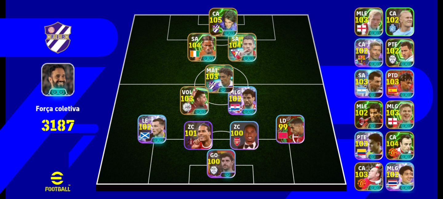 Efootball conta 3187