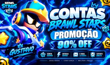 CONTAS BRAWL STARS | VÁRIOS LENDÁRIOS | ENTREGA AUTOMÁTICA | 90% DE DESCONTO |