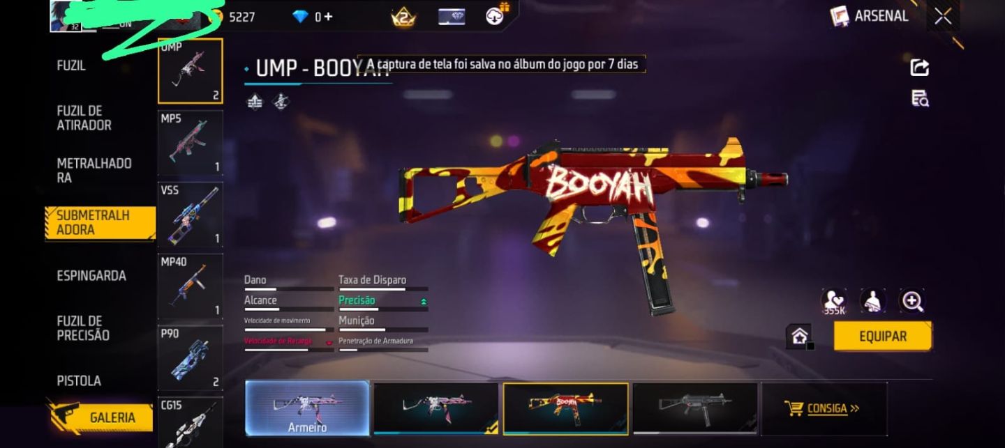 Conta de FF com ump e xm8 att