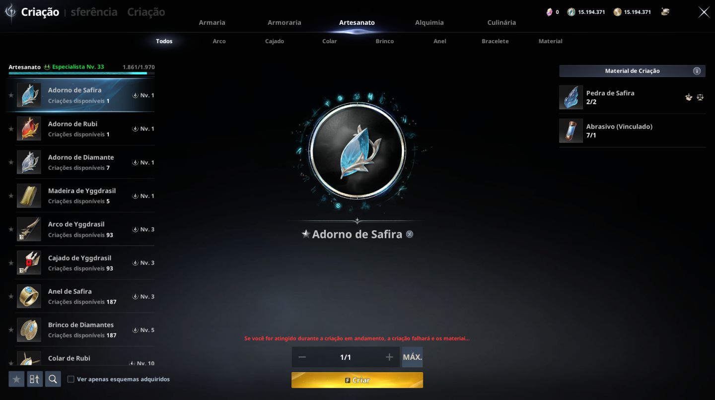AION 2 Conta | Arqueiro Lvl 45 GS 2.734 | CP 152.7K + Alt 45 | Elyseano Siel