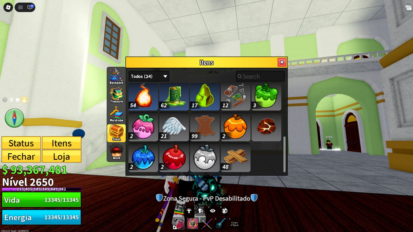 Blox Fruits Level 2650 | Dragão, Portal, Magma e Buddha Perm