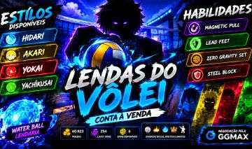 Conta Lendas do Vôlei à Venda | Personagens e Progresso da Conta