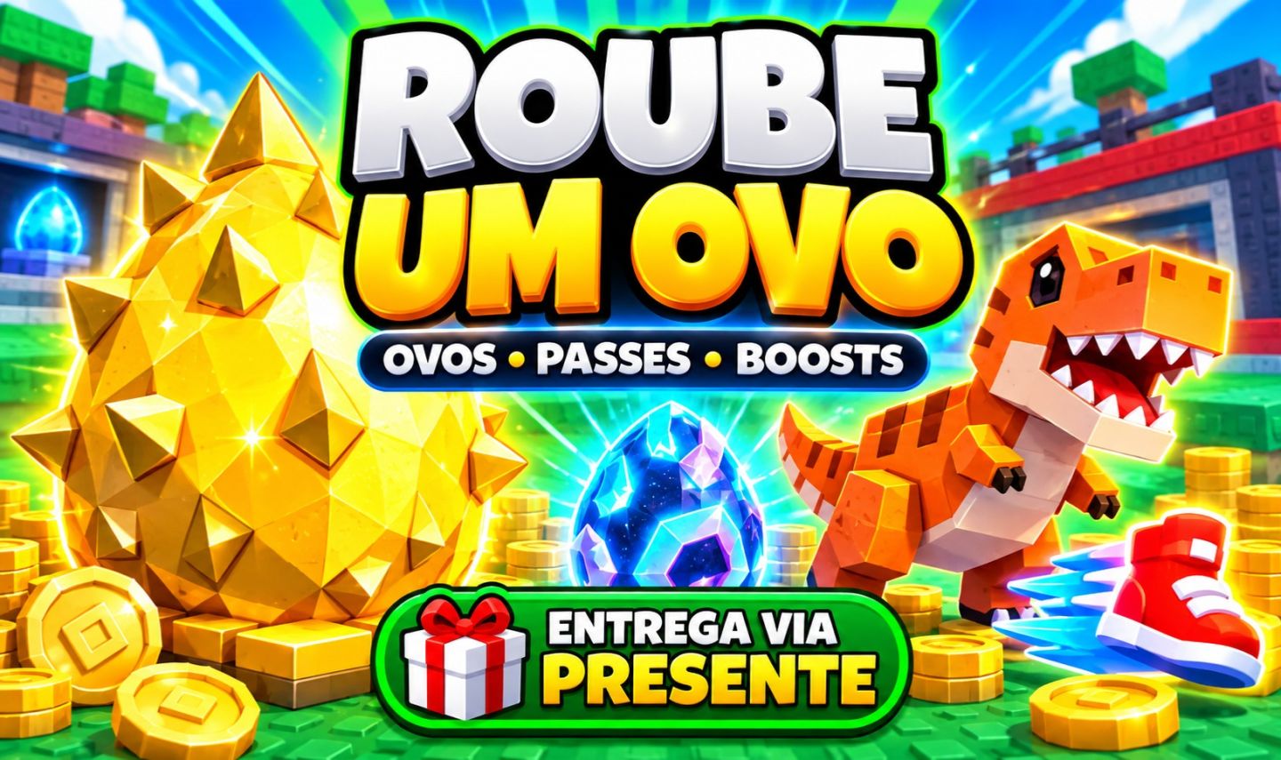 ROUBE UM OVO, VENDEMOS GAMEPASS: OVOS, PASSES, VELOCIDADE E DINHEIRO!