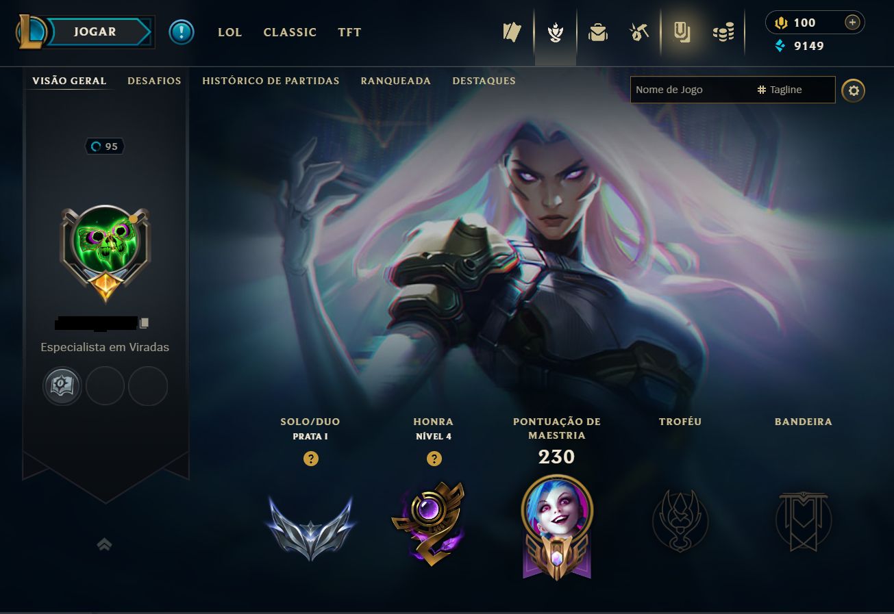 Nivel 95, Prata I, 70 skins