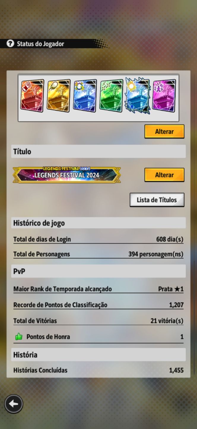CONTA DRAGON BALL LEGENDS - MID GAME - TIME META FULL ESTRELA + 4K DE CRYSTAIS