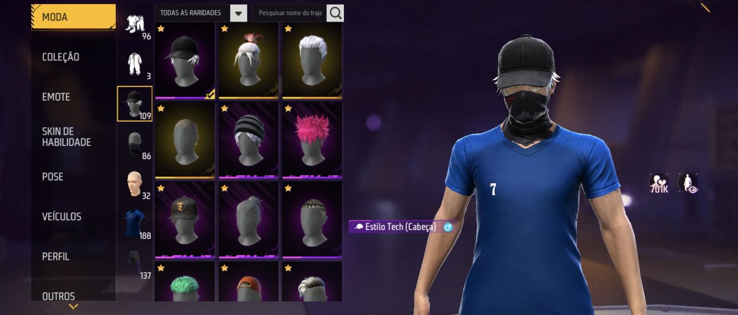 Conta Free Fire prime 6
