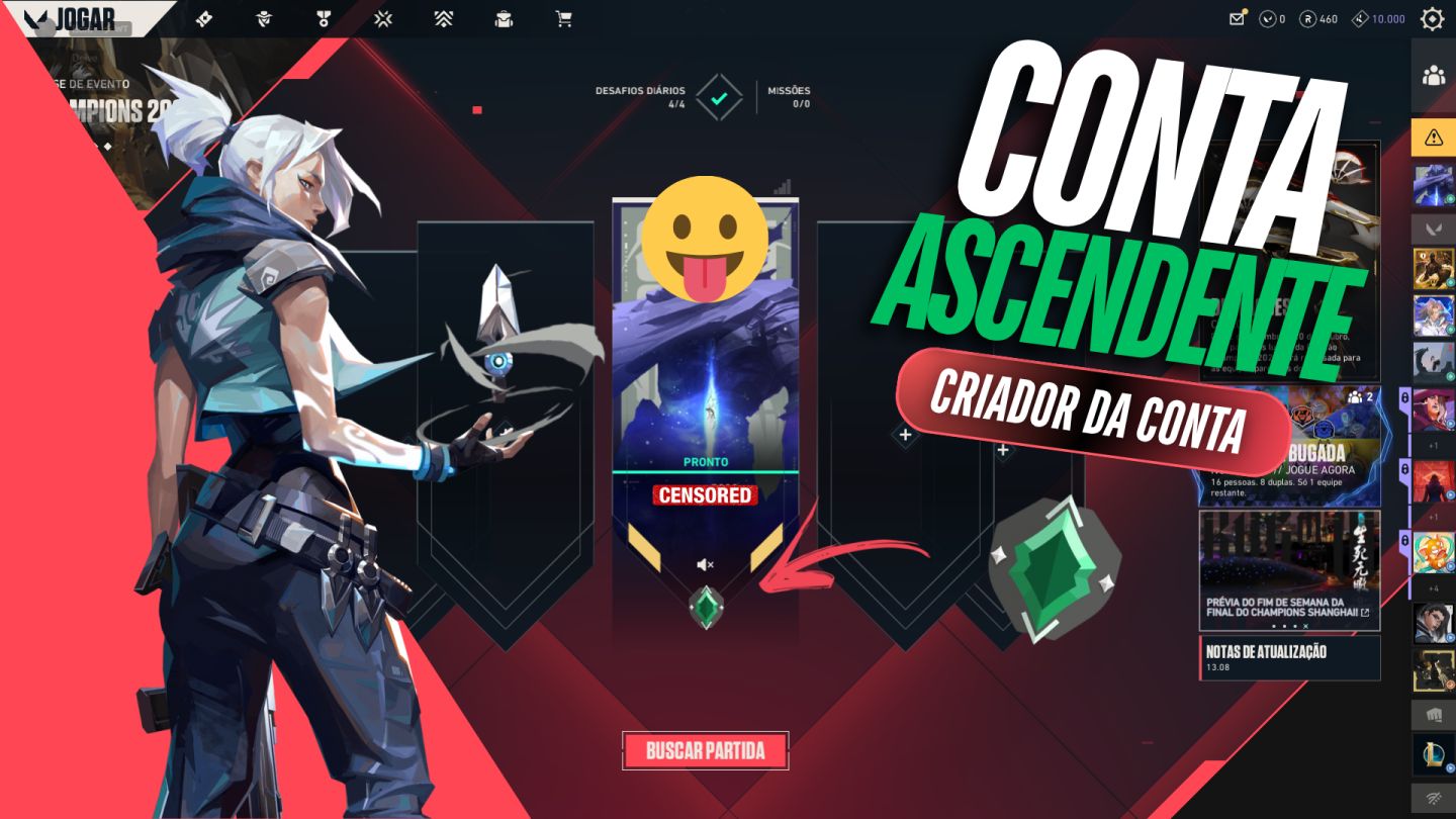 Conta valorant ascendente 2 (Email não verificado)