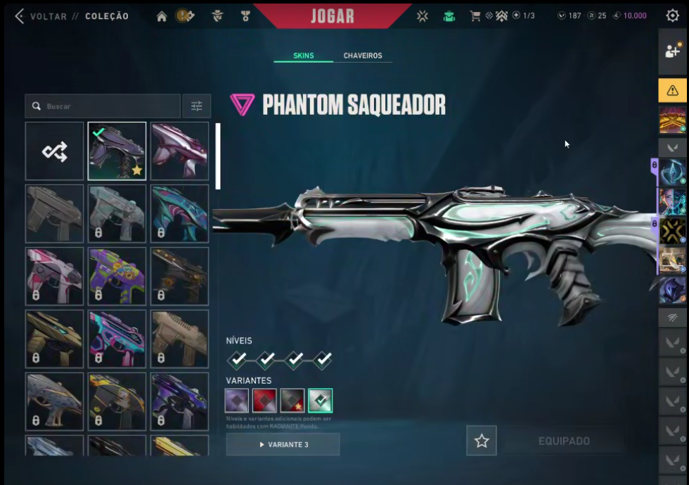 CONTA VALORANT 1250+ GASTOS, PEAK IMORTAL, PLAT 2 ATUAL. VARIAS SKIN TUDOEM FOTO