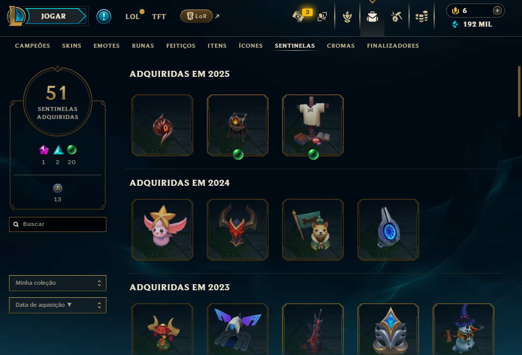 Conta LoL Antiga 2012 | 341 Skins | Ícones Raros | Mestre 3x-Diamante2 MMR Mestr