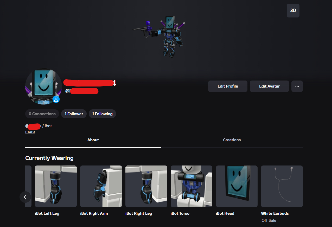 CONTA ROBLOX ANTIGA 2013 COM PACOTE IBOT E 8 OFFSALES [UNVERIFIED]