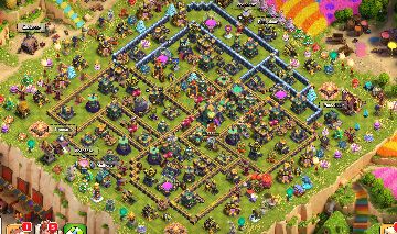 Clash of clans cv 14 Clash royale Nvl 16