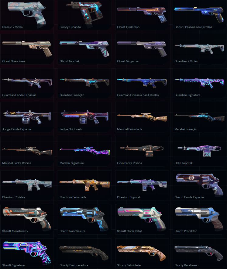 Conta Valorant Full acesso | 77 skins e 5 facas | Elo Peak BRONZE 1 | NIVEL 219