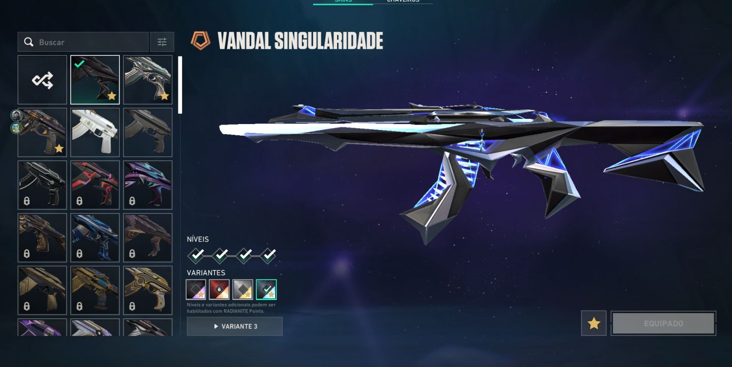 COnta Valorant, 2 skin de faca e muito mais