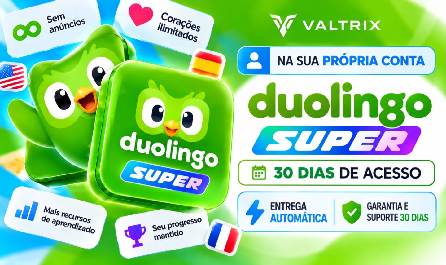 Duolingo Super | 30 Dias | Na Sua Própria Conta | Entrega Automática