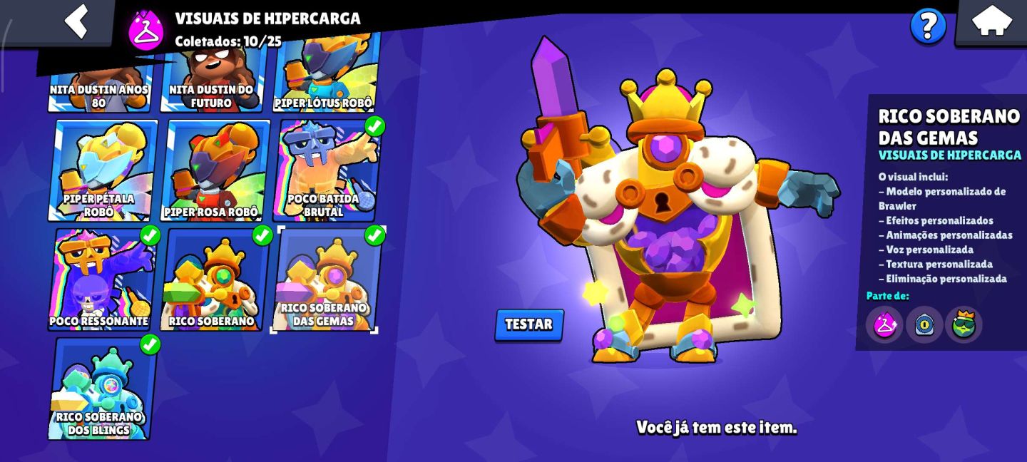 CONTA RARA DE 2018 - 122.000 TROFEUS - SKINS UNICAS- PARA SAIR HOJE-TODOS BRAWL